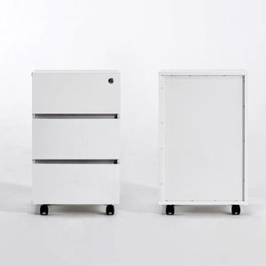HM1915  책상 보조 3단 서랍장 (잠금장치) 열쇠2개포함