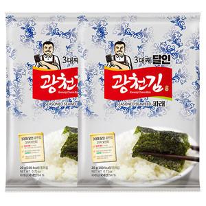 광천김 달인 파래 전장김 20g x 20봉 /조미김/구운김