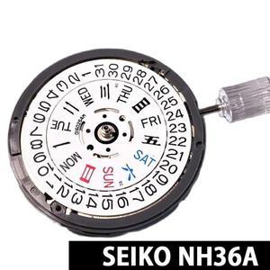 일본 무브먼트 세이코 NH36A 3 포인트 듀얼 캘린더 자동 기계식, Skx007 MOD 다이얼 수리 시계 제조업체