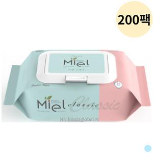 미엘 국산 유아 물티슈 대용량 소형 휴대용 25p 200팩