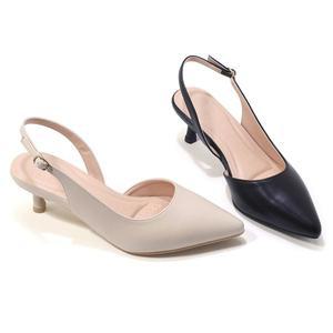 갤러리아 세라 여성 소가죽 슬링백 샌들 스틸레토힐 TCG24450 컬러 2종 5 7 8CM