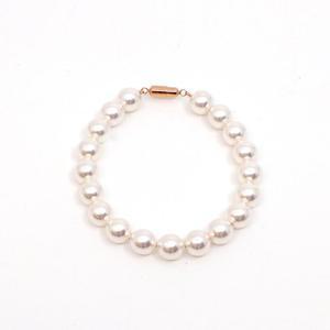 14k 8mm 스왈 진주 팔찌(자석잠금) OPPB0158