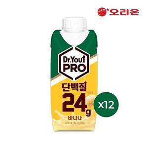 [오리온]오리온 닥터유 프로 드링크 단백질 바나나맛(250ml) x 12팩