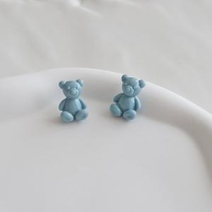 [수호쥬얼리]FF70 스카이블루 호마이카 하리보베어 이어링