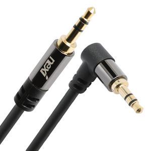 3.5mm 꺽임형 스테레오 케이블 MM 3M 오디오 AUX 연장선 자동차 스피커 스마트폰 음향케이블