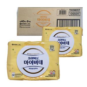 크리넥스 마이비데 키즈 캡형 40매 18팩 비데용 어린이 물티슈