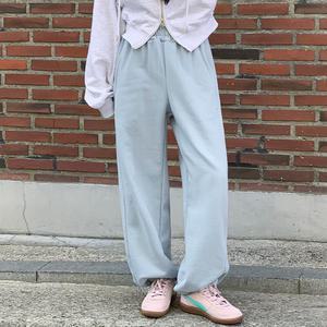 [코코블랑] [코코메이드]에먼트 자수 조거팬츠(밴딩)