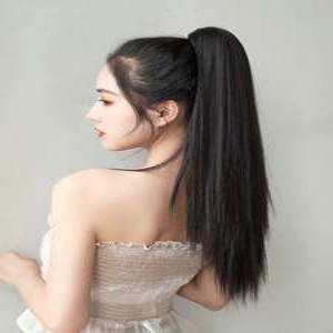 포니테일 묶음머리가발 긴머리 묶은머리 생머리 집게 가발
