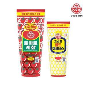 [오뚜기] 토마토 케찹 800g + 골드 마요네즈 500g[34693582]