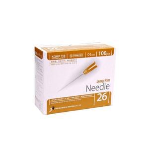J05 니들 26G 100개입 일회용 멸균 바늘침 주사