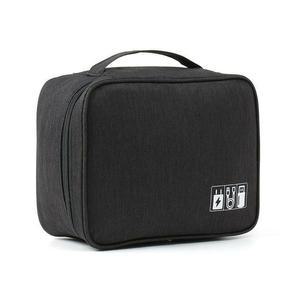 [라일리] Rly 워크온 디지털 파우치(블랙) USB 케이블수납