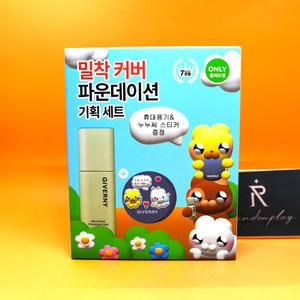증정 지베르니 밀착 커버 파운데이션 17호 포슬린 + 휴대용기 + 누누씨 스티커 셀러도메가능