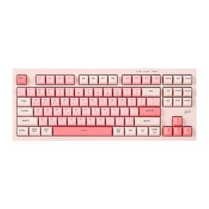 지클릭커 OFFICEPRO WK50 사일런스 M RGB 무소음 방수 무선 블루투스 87 Coral (RC2) 키보드