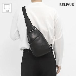 빌리버스 남자 슬링백 BBMS009 패션 소가죽 웨이스트백 데일리 가방