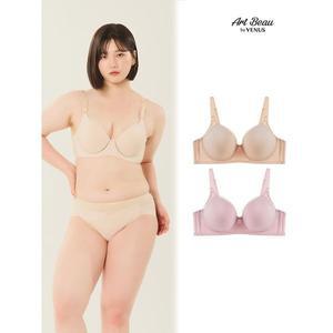[컴핏비너스]원픽 와이어 브라 A F컵 2매입 SSET180 _P363305434