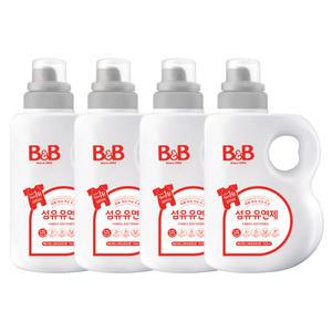 비앤비 유연제 베르가못 용기 1500ml X4개