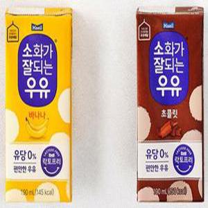 매일 소화가 잘되는 우유 190ml 바나나멸균 24팩 + 초콜릿멸균 24팩
