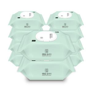 올림생활 베이직 물티슈 100매 36gsm X 10팩