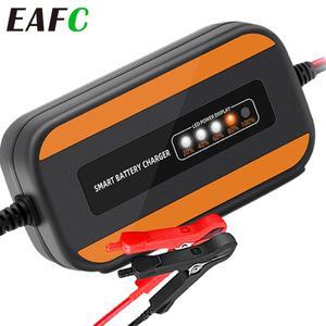 EAFC 완전 자동 자동차 배터리 충전기 LCD 디스플레이 충전기 배터리 유지기 습식 건식 납산 오토바이 충전