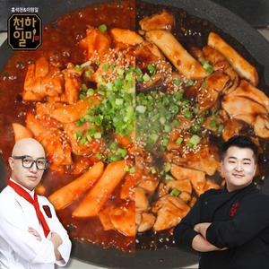 [소비기한25.08.13]천하일미 홍석천 이원일 닭볶이 420g x 8팩 달콤간장 4팩 + 매콤달콤 4팩 닭갈비 떡볶이