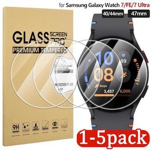 삼성호환 갤럭시 워치 7/FE용 강화 유리 필름, HD 스크린 스크래치 방지 보호대, 7 울트라, 40mm, 47mm