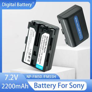 NP-FM50 FM55H 배터리 2200mAh 충전식 호환 소니 NP-FM51 NP-FM30 NP-FM55H DCR-PC101 A100 시리즈 DSLR-A1