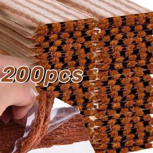 자동차리프트 200PCS 자동차 오토바이 타이어 수리 스트립 튜브리스 씰 펑크 고무 플러그 자전거 액세서리