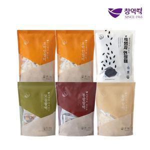매장정품 창억모듬떡 5종 6봉 총 60개 호박인절미X2+흑임자인절미+동부찰떡+통팥찰떡+모듬찰떡