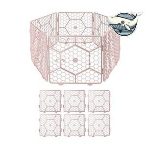 조립형 애견 안전펜스 인디핑크 대형 6p (WFH980T)