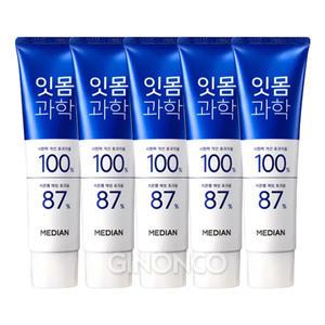 메디안 잇몸과학 치약 클린민트 120g x5