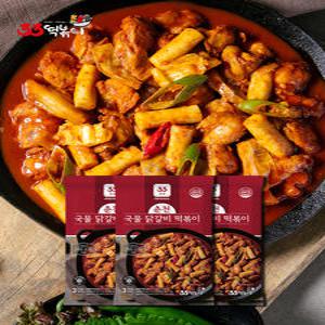 국내산 닭 33춘천국물닭갈비떡볶이 (3인분 950g) 3팩