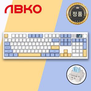 앱코 AS104 무선 블루투스 키보드 화이트 저소음 딥사운드축