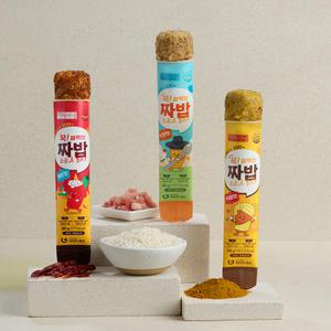 국내산 돼지고기 쌀 야채로 만든 짜밥 볶음밥 즉석밥 80g 순한맛x4개, 땡초맛x3개, 카레맛x3개