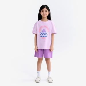 [아웃도어 프로덕츠 키즈][온라인전용]그래픽 반팔티 셋업 (퍼플) OD252SST91_PUR