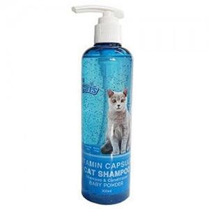 [오티마트]고양이 비타민 샴푸 캣 목욕 베이비파우더향 300ml