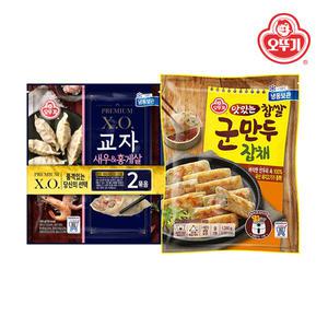 오뚜기 XO 교자 새우홍게살 324g x 2봉 + 찹쌀군만두 잡채 1350g