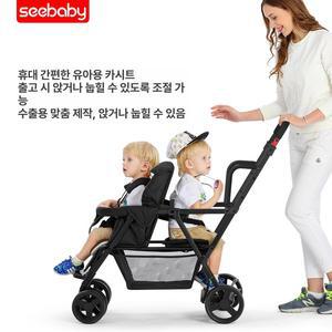 트윈 seebaby쌍둥이유모차 간편 쌍둥이