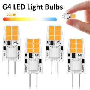 4pcs 미니 G4 LED Bulbs1.2W DC 12V 램프 샹들리에 크리스탈 라이트 호텔 펜 던 트 조명 10W 할로겐 전구