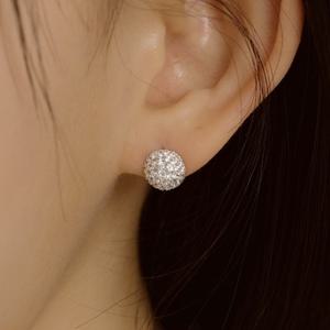 [윙블링]14k post 아비 큐빅 원터치 링귀걸이 W