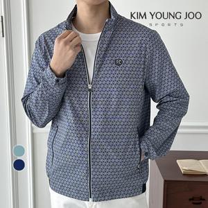 [김영주 스포츠]김영주스포츠 남성 경량 바람막이 점퍼 봄 여름자켓 방풍 골프 등산 캠핑 아우터  KRMJ1132