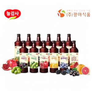 광야식품 감식초 베이스 970ml/오미자/매실청/석류/유자청/솔잎/복분자/블루베리/복숭아/자몽