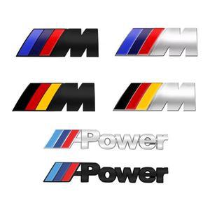 3D 금속 M M3 M5 전원 엠블럼 배지 자동차 앞 그릴 스티커 장식 수정 액세서리 BMW E90 E92 E93 E36 E46