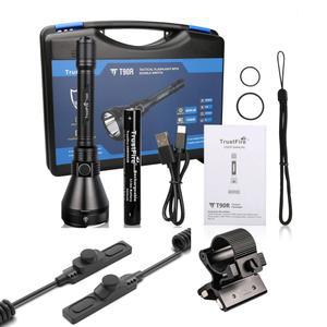 손전등 후레쉬 휴대용 랜턴 캠핑 낚시 TRUSTFIRE T90R 전술 LMNS SBT 90 4800LM 방어 사냥을위한 고전력 충전식 밀리터리