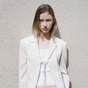 [나인][나인](JK-3019)ROSE RIBBON SET-UP JACKET