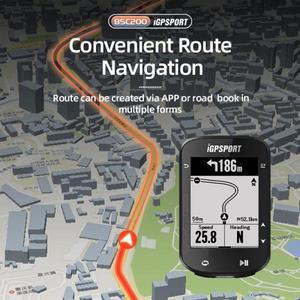 IGPSPORT BSC200 컴퓨터 GPS 자전거 블루 ANT 2.6 인치 방수 무선 스톱워치 전원 계량기