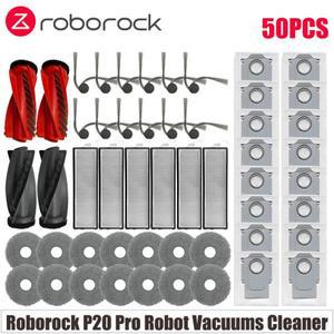 Roborock (Qrevo Curv / P20 Pro) 진공 부품 메인 롤러 사이드 브러시 Hepa 필터  천 먼지 봉투 액세서리
