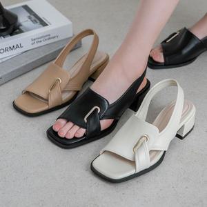 (무중력깔창) 올킬 스판 슬링백 샌들(4cm)