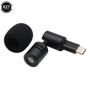 휴대용 미니 마이크 3.5mm 스테레오 Type-C 전화 카메라 굴곡 가능 무선 컴퓨터 노트북 PC 녹음