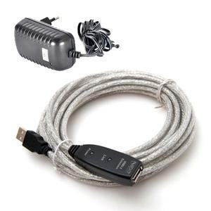 USB2.0 리피터 연장 5M 케이블 (5V 3A 어댑터 포함)/멀티케이블/연장케이블/연장젠더/USB케이블/USB연장선