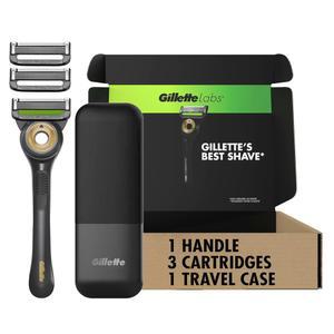 Gillette 질레트랩스 엑스폴리에이팅바 면도기 핸들 리필3개 여행용케이스 포함